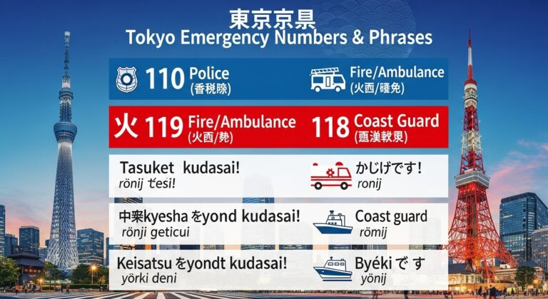 Tokyo Emergency Numbers and Phrases Every Traveler Should Know