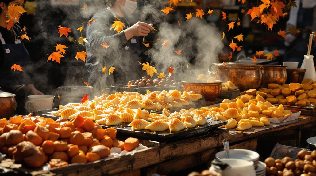 autumn tokyo street eats