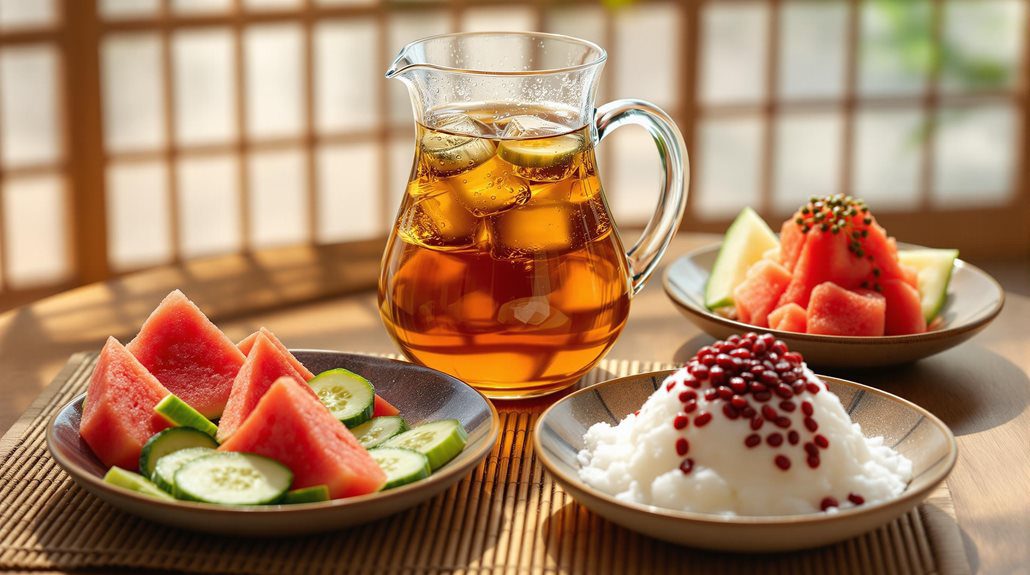 cooling foods and drinks