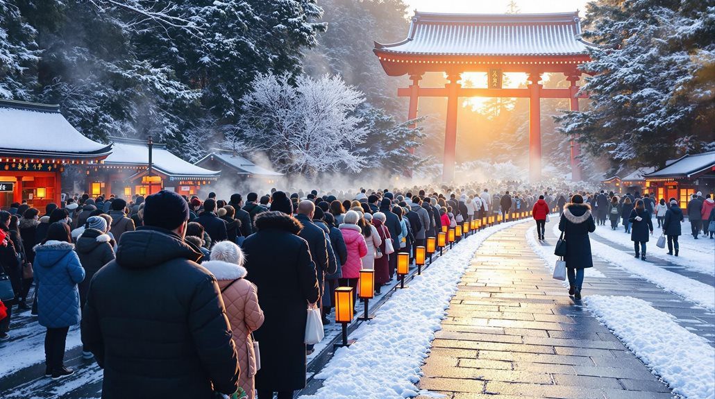 japanese new year s shrine visits