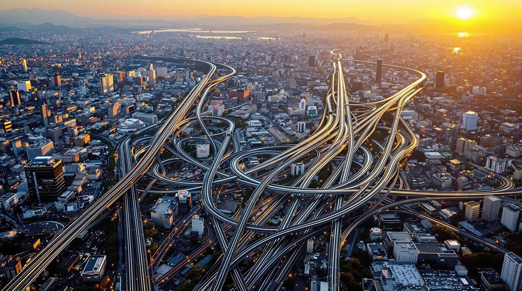 overground and underground networks