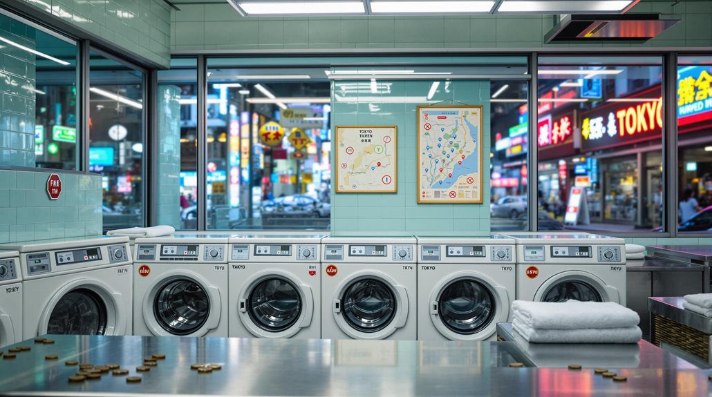 search tokyo laundromats efficiently