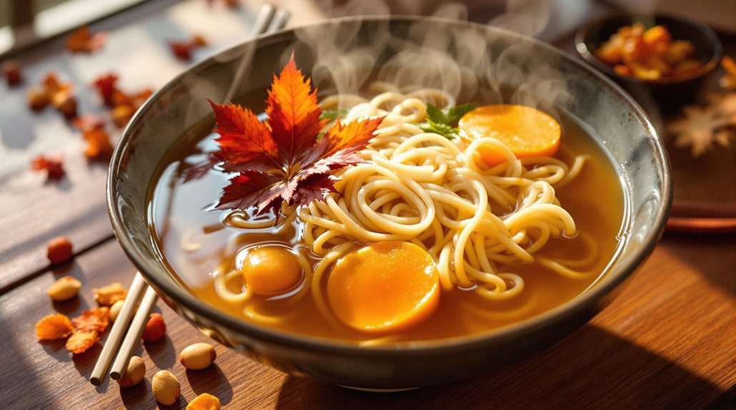 tokyo autumn noodle scene