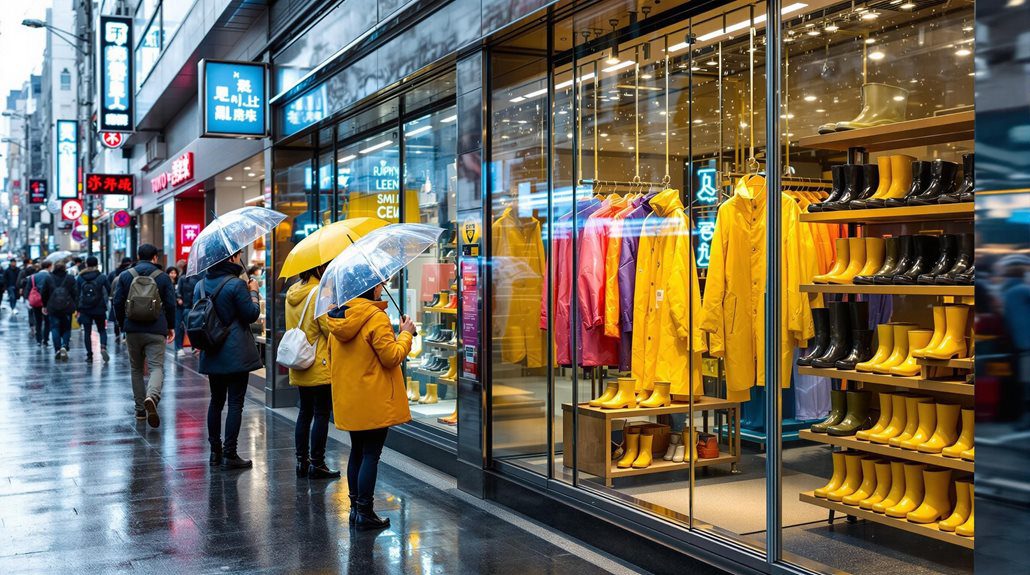 tokyo rain gear shopping
