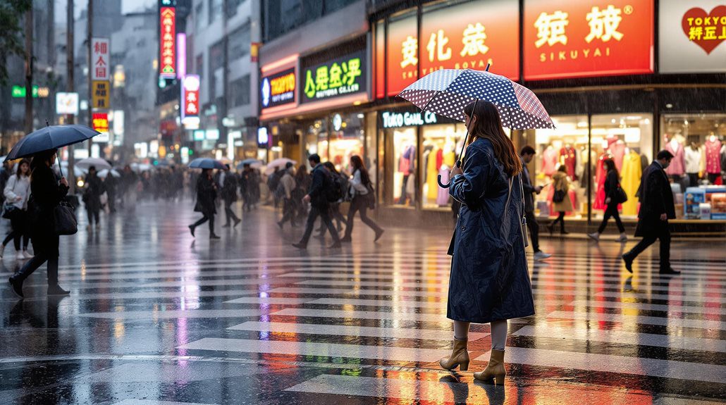 tokyo seasonal rainy fashion