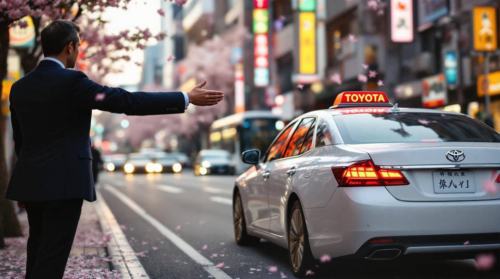 tokyo taxi hailing techniques