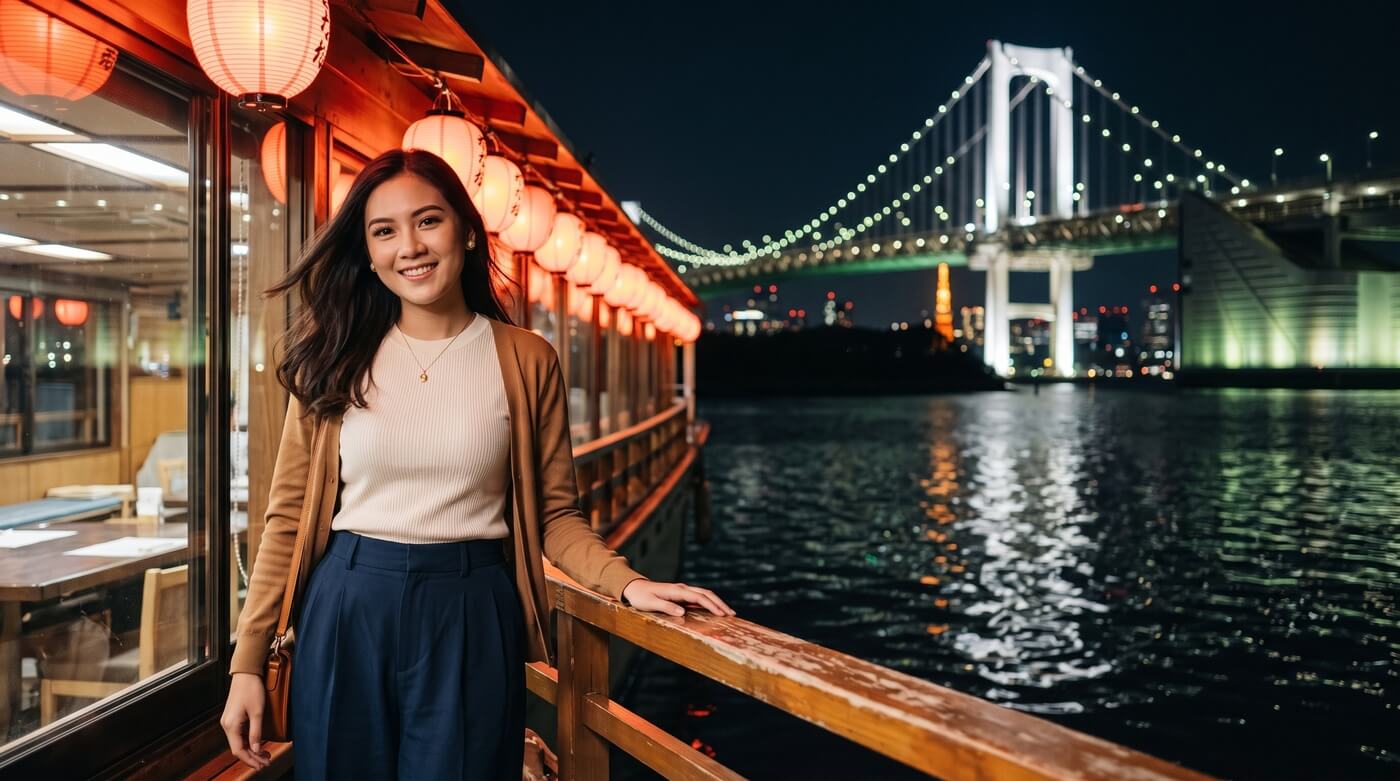 Tokyo Yakatabune Boat Cruise (Funasei)