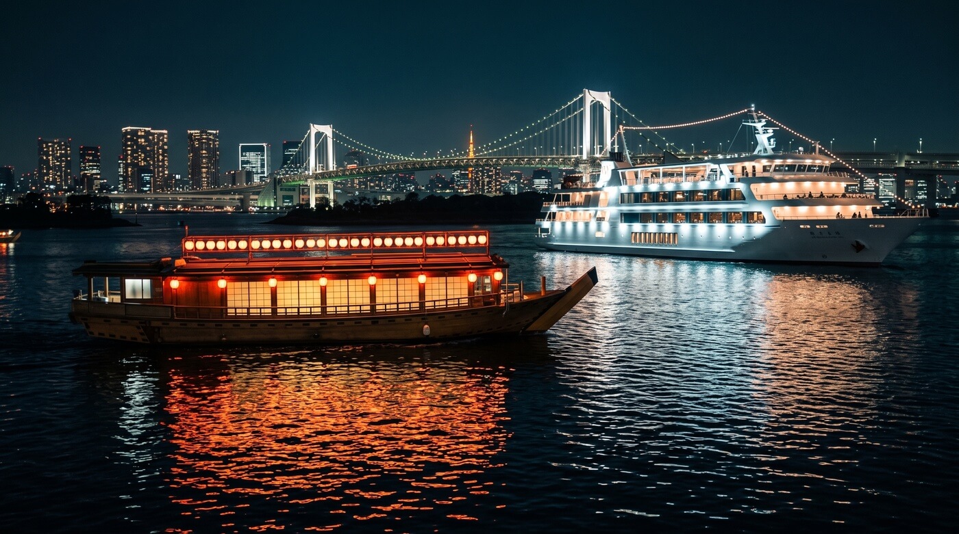 Tokyo Yakatabune Boat Cruise (Funasei)